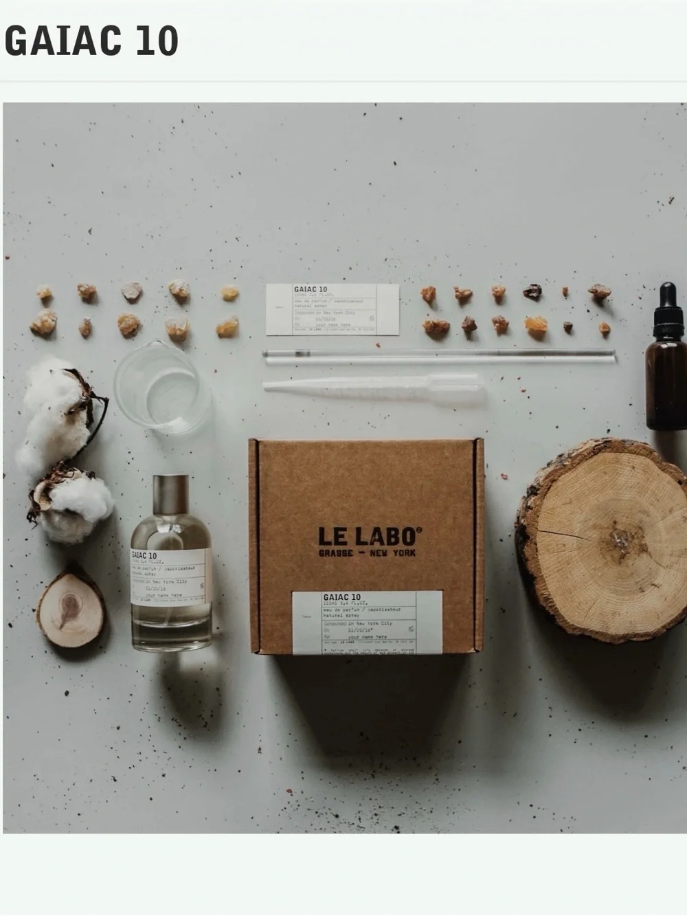 Le Labo Limited Edition Gaiac 10 Sample Vials x 3